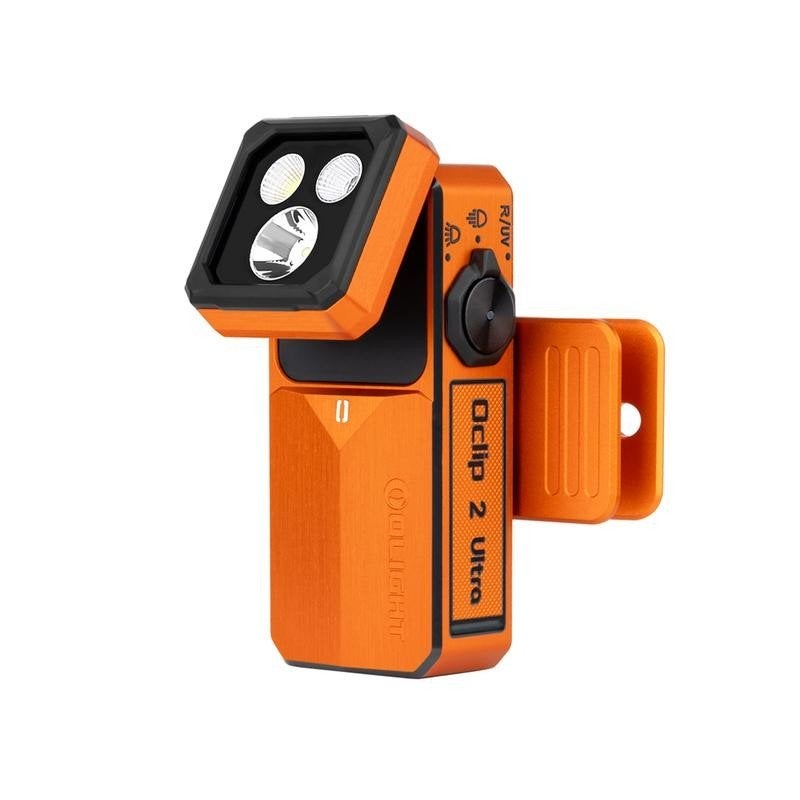 Olight Oclip 2 Ultra Amber orange, Caravans en Kamperen, Ophalen of Verzenden, Nieuw, Accu