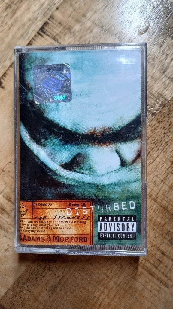 cassette– The Sickness (Cassette 2000) – Originele Tape, Gebruikt, 1 bandje, Ophalen of Verzenden, Origineel