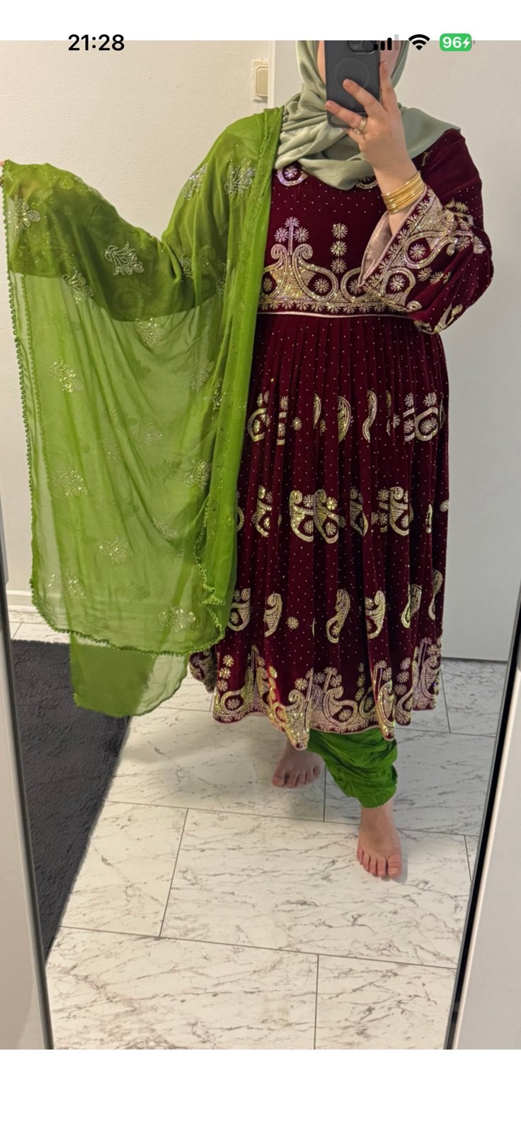 Prachtige Afghaanse jurk - Maat XL, Maat 46/48 (XL) of groter, Ophalen of Verzenden, Kleding, Overige thema's