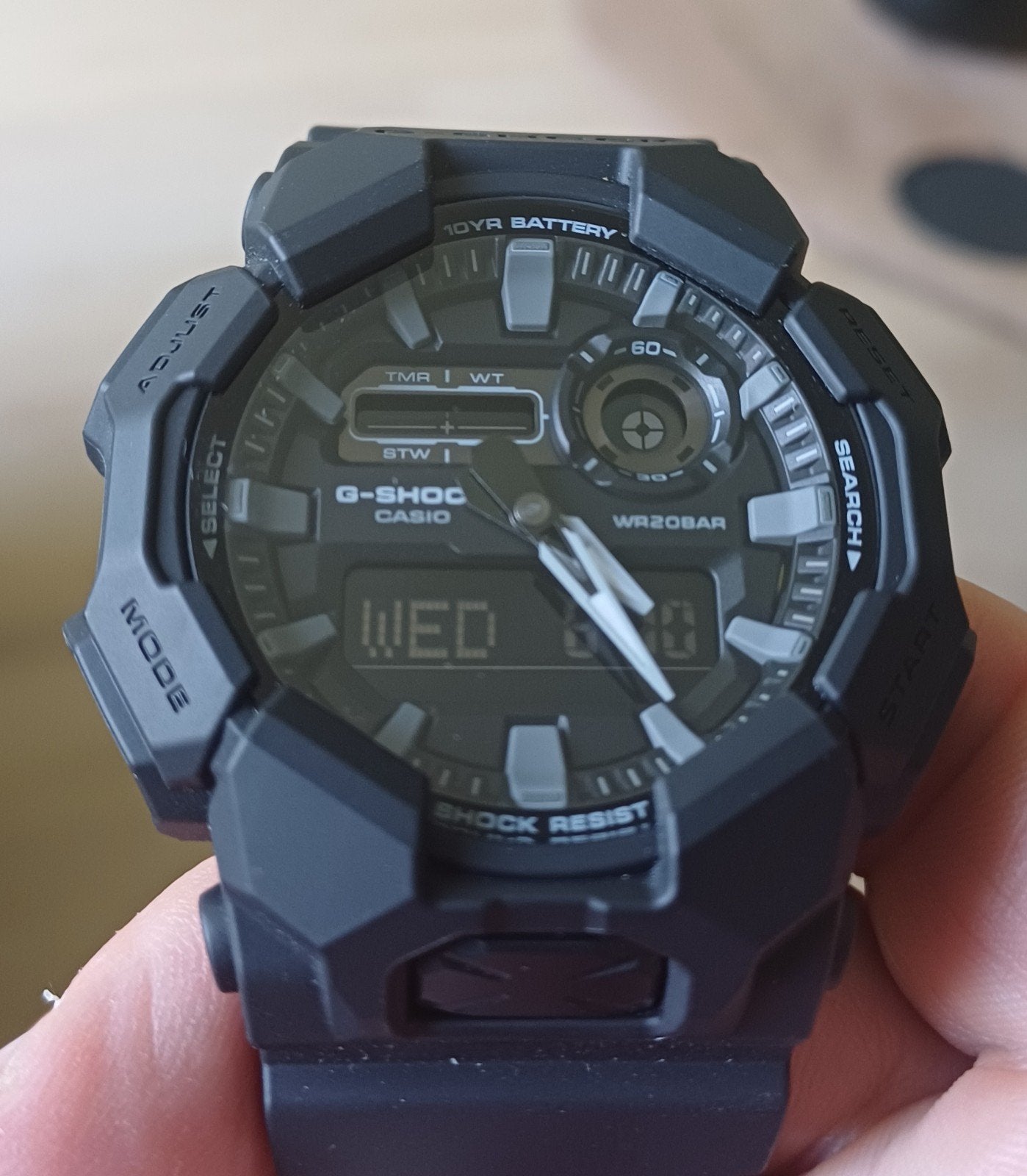 Casio G-Shock Herenhorloge Classic Black GA-010-1A1ER Nieuw, Ophalen, Casio, Kunststof, Polshorloge