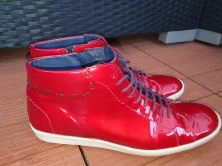 Floris van Bommel mt.40 rode lakschoenen met rubber zool, Kleding | Dames, Floris van Bommel, Lage of Enkellaarzen, Ophalen of Verzenden
