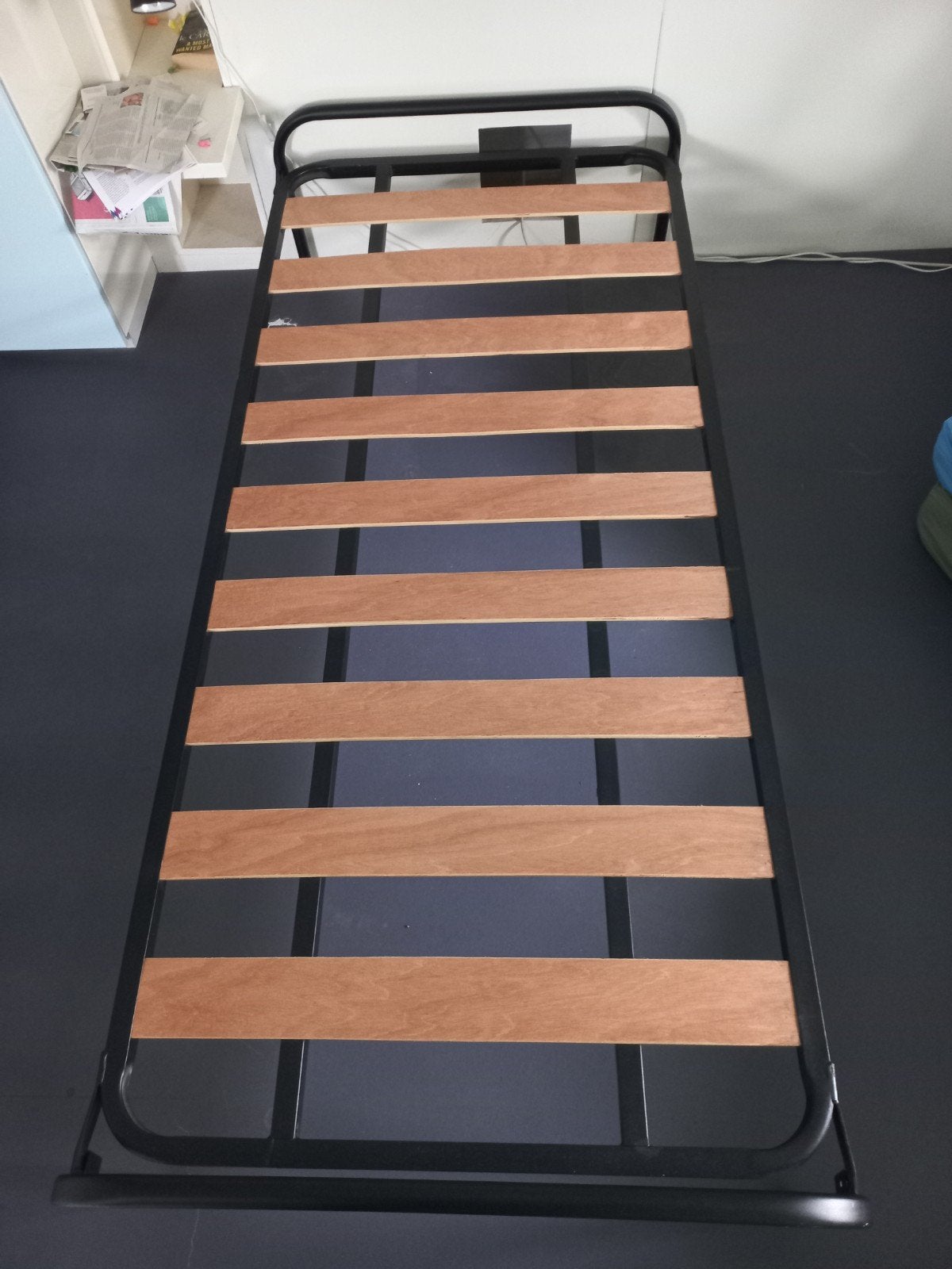 Bed met onderschuifbed, Ophalen, Gebruikt, Eenpersoons, 80 cm