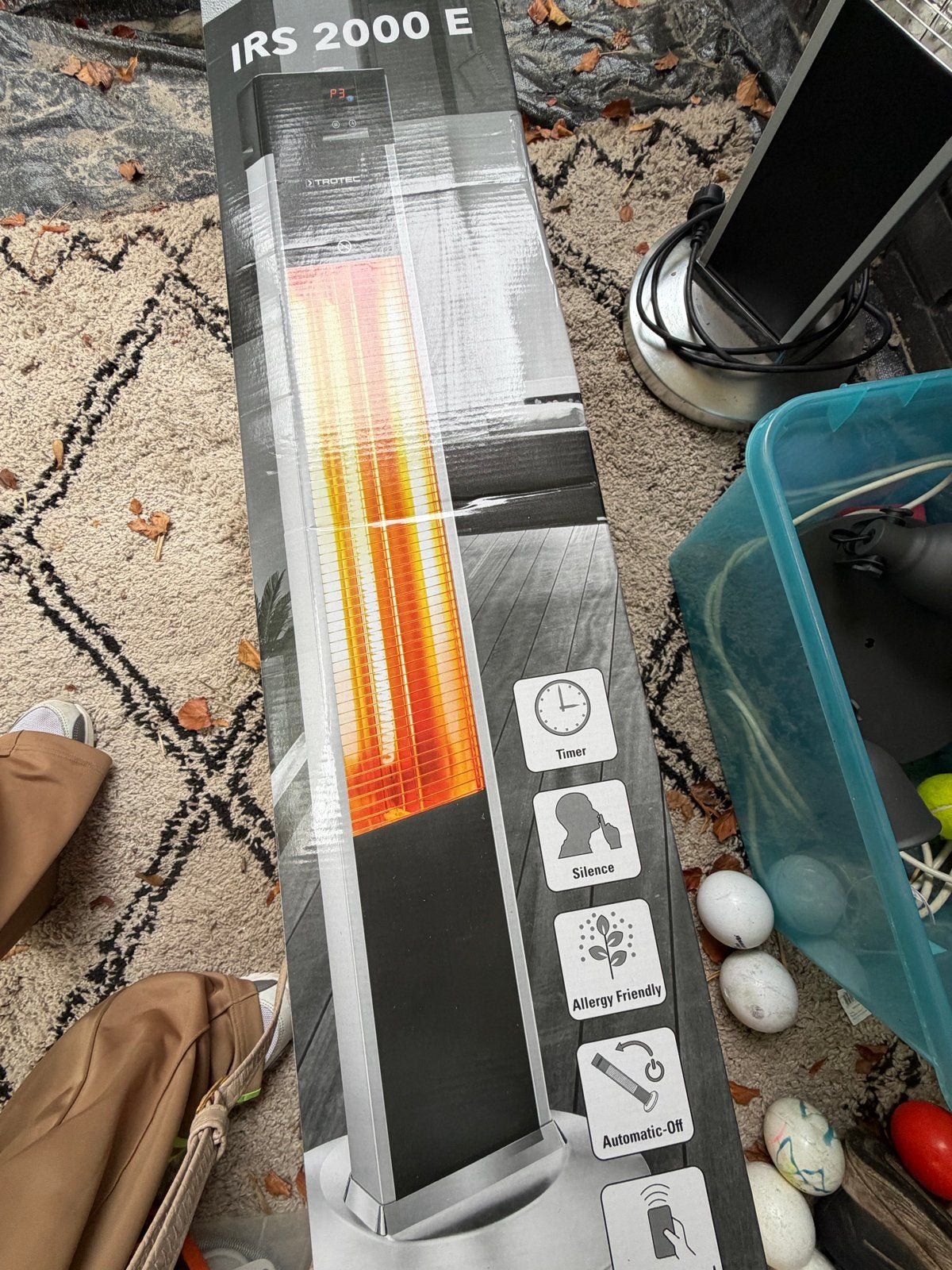 Trotec IRS 2000 E Terrasverwarmer - Elektrisch 2 stuks, Ophalen, Zo goed als nieuw, Elektrisch, Vloer