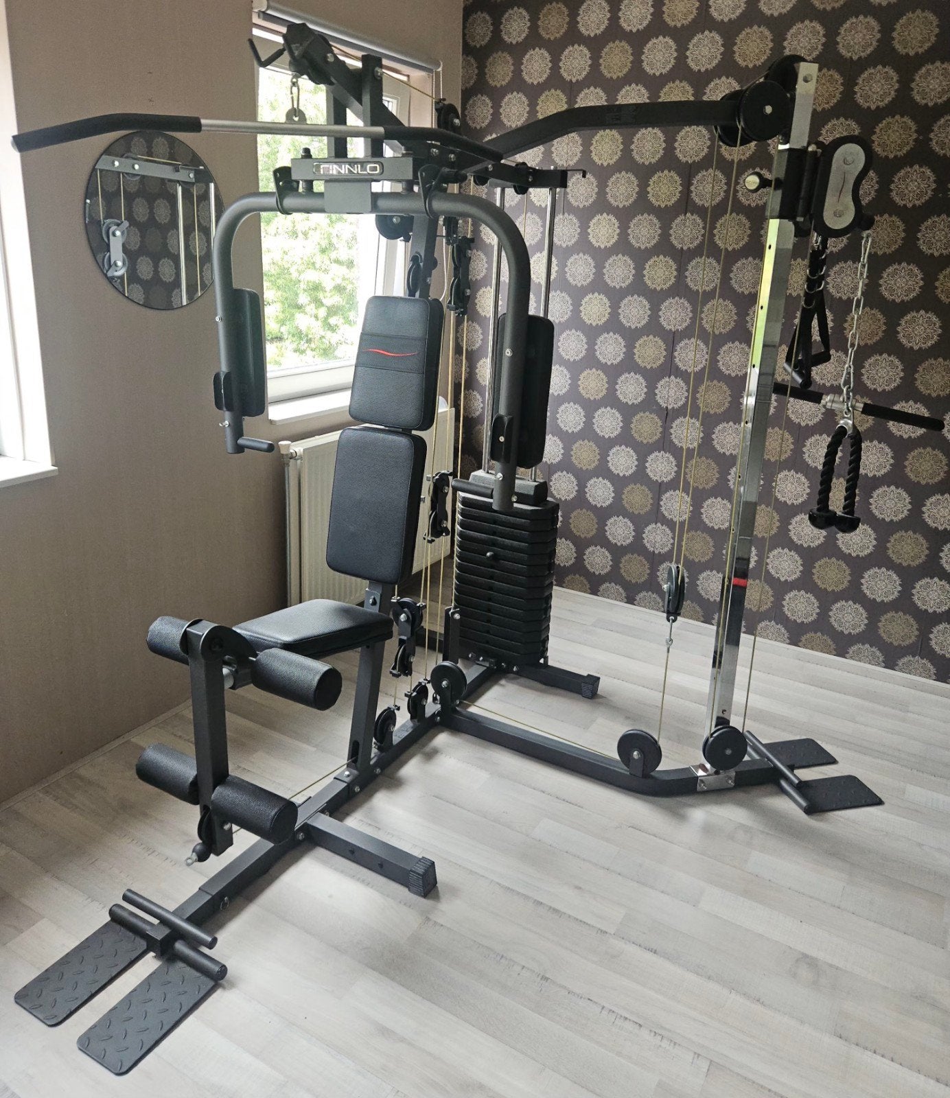 Finnlo Homegym Krachtstation – Zeer uitgebreid, Ophalen, Gebruikt, Krachtstation, Metaal