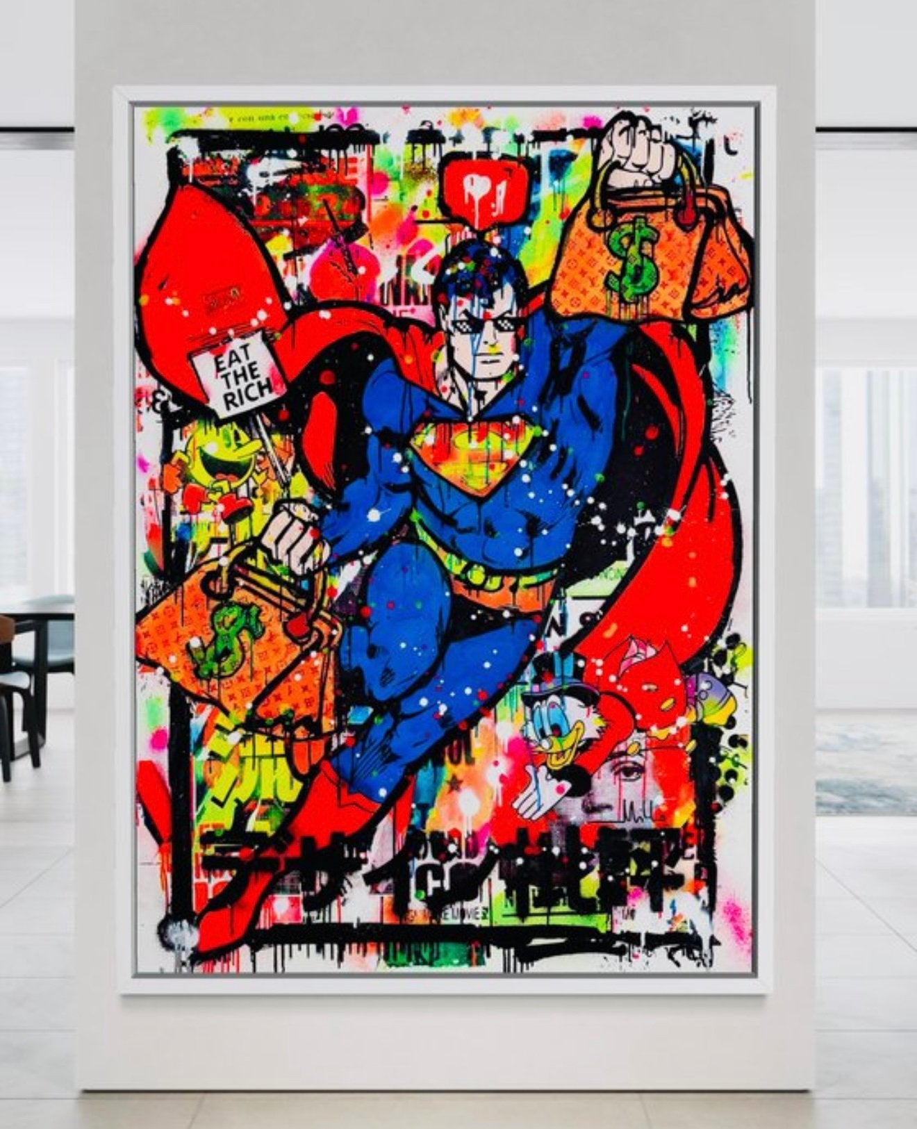 Mikko - Superman Icon Of Fashion – Super Size XXL (Origineel, Antiek en Kunst, Kunst | Schilderijen | Modern, Ophalen of Verzenden