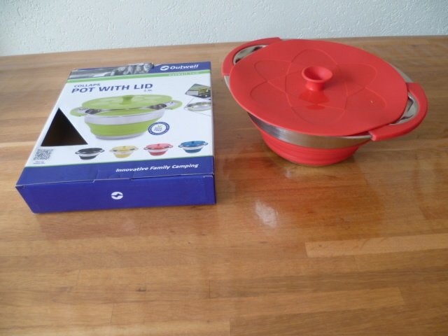 Outwell Collaps Pot met deksel kleur rood nieuw, Ophalen of Verzenden, Nieuw