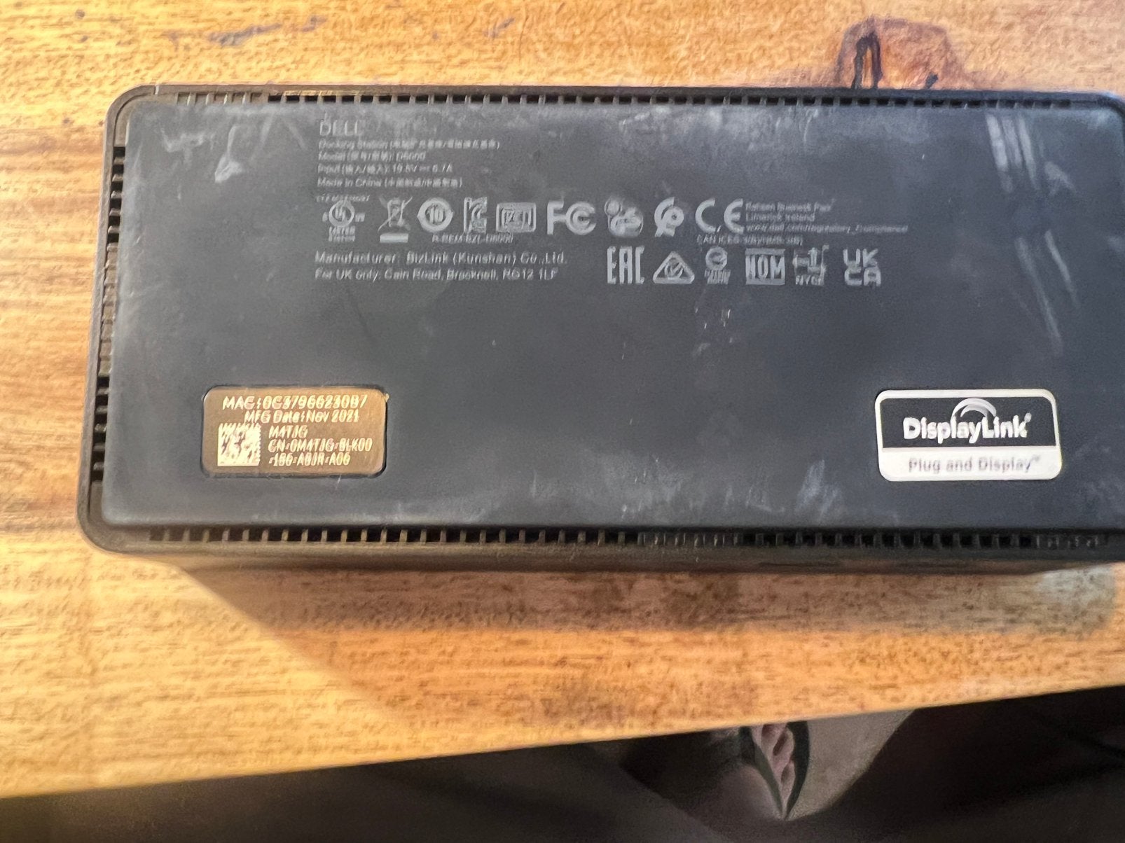 Dell D6000 docking station, Computers en Software, Dockingstations, Ophalen of Verzenden, Zo goed als nieuw, Docking station, DELL