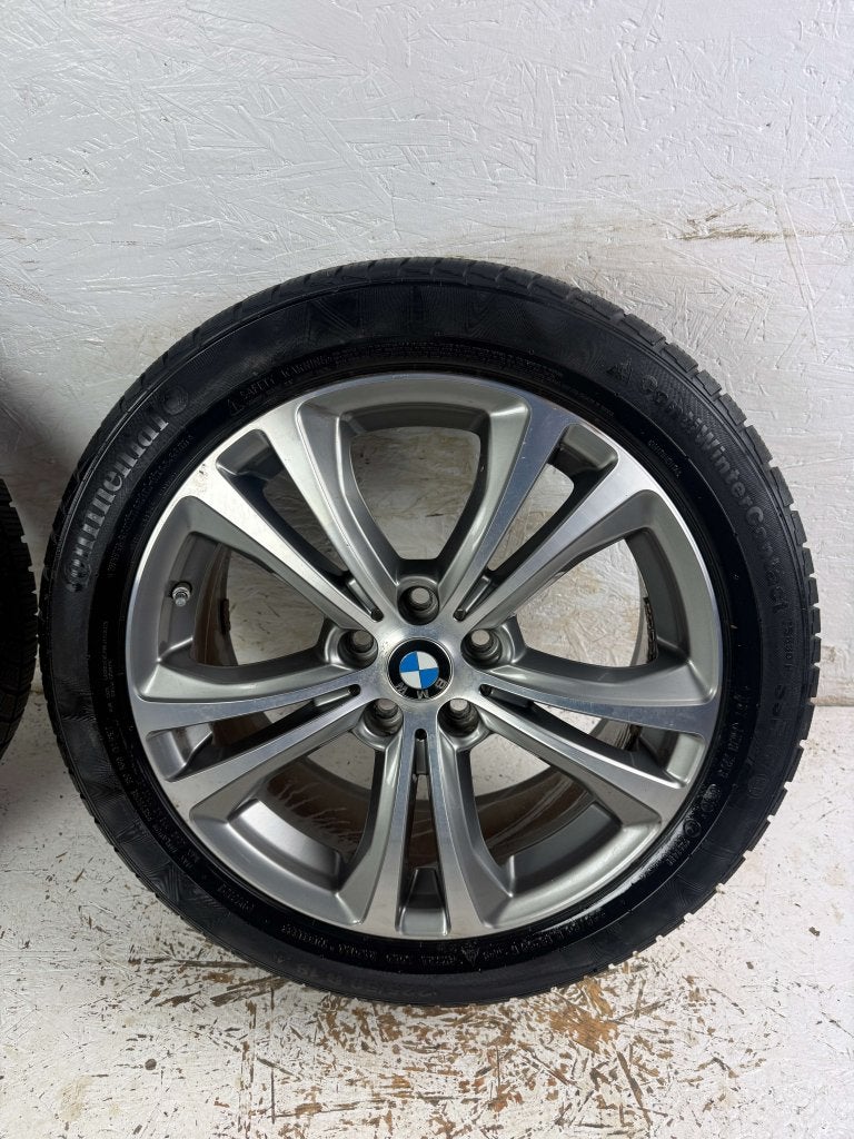 Originele BMW X1 X2 velgen 18" 5x112 Style 568 winterset, Auto-onderdelen, Niet ingevuld, 18 inch, Gebruikt, Banden en Velgen