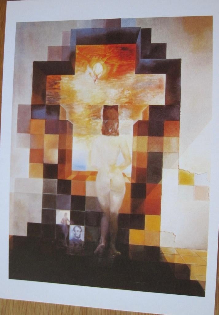 Salvador Dali - Gala kijkt uit over de zee - portret Lincoln, Verzenden, 1980 tot heden, Ongelopen, Overige thema's