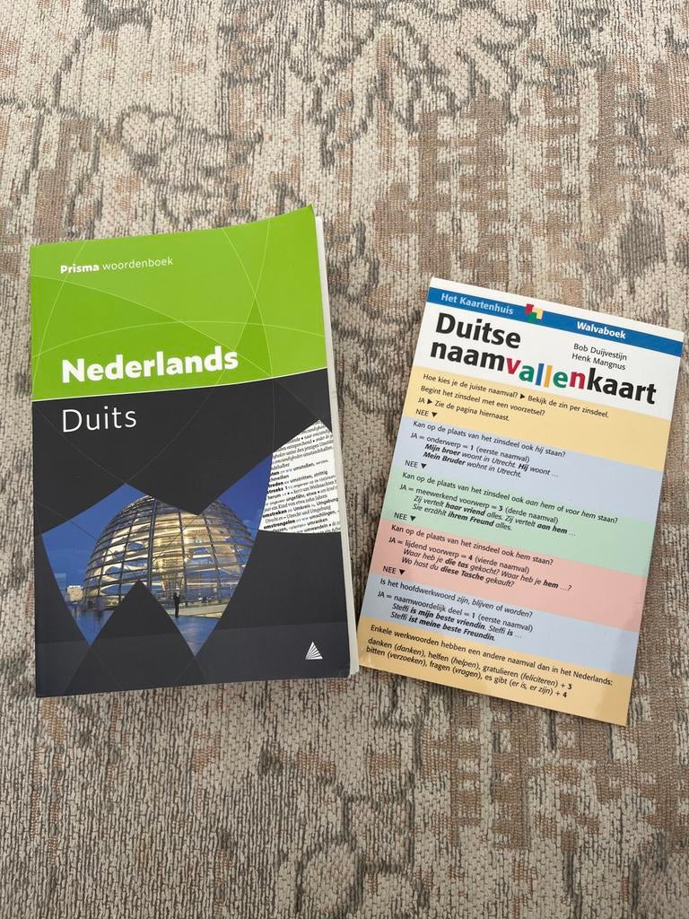 Prisma Nederlands-Duits woordenboek + Duitse naamvallenkaart, Ophalen of Verzenden, Zo goed als nieuw, Non-fictie
