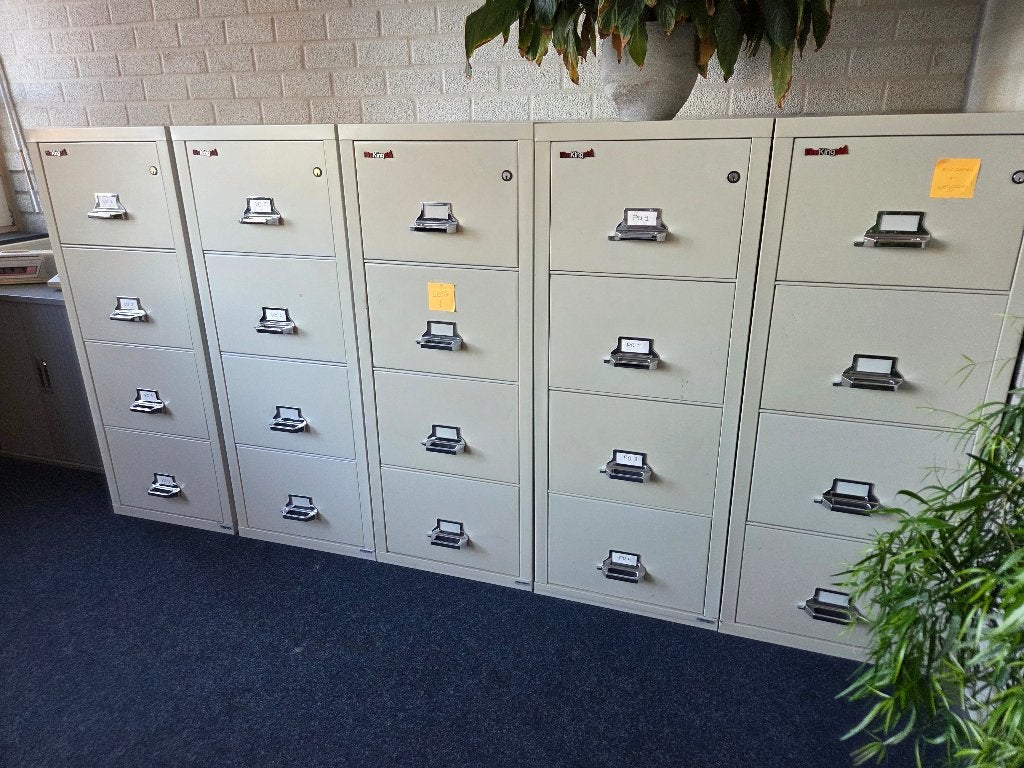 FireKing brandwerende Archiefkasten, Ophalen, 100 tot 150 cm, 50 tot 100 cm, Zo goed als nieuw