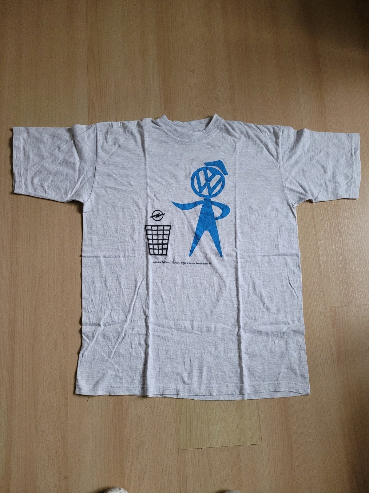 VW Volkswagen t-shirt kever bus Golf Bubblehead grijs XL, Kleding | Heren, Ophalen of Verzenden, Nieuw, Maat 56/58 (XL), Grijs