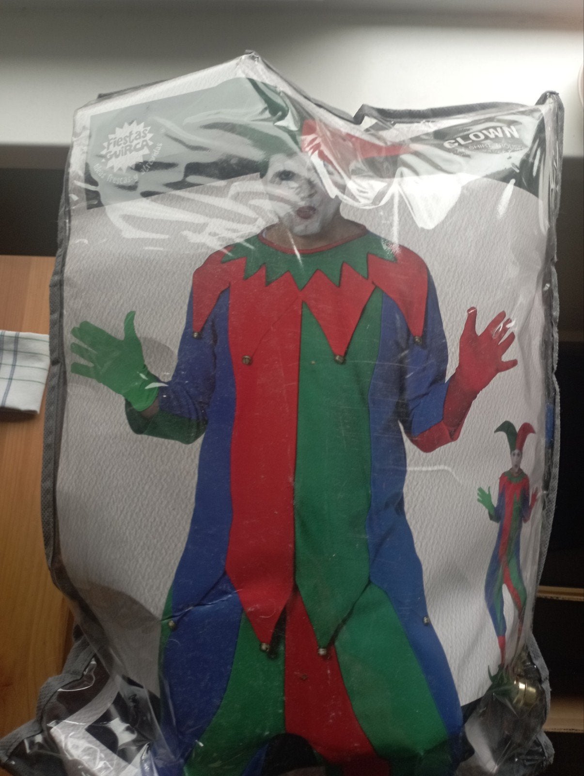 Clown Kostuum, Ophalen of Verzenden, Zo goed als nieuw, Toneelattributen of Onderdelen