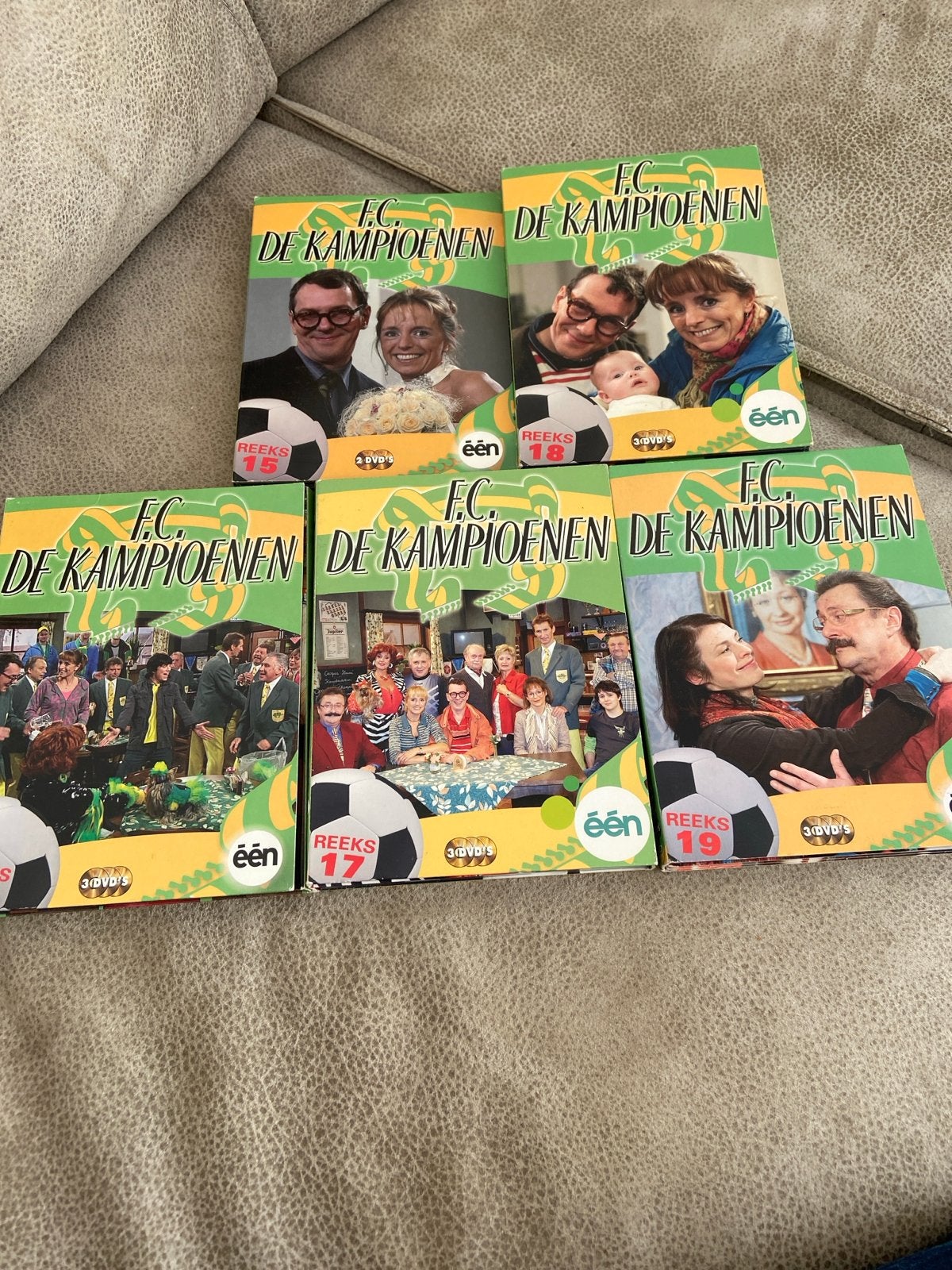 F.C. De Kampioenen DVD Boxen - Reeks 15, 17, 18, 19, 20, Gebruikt, Alle leeftijden, Nederlands, Komedie