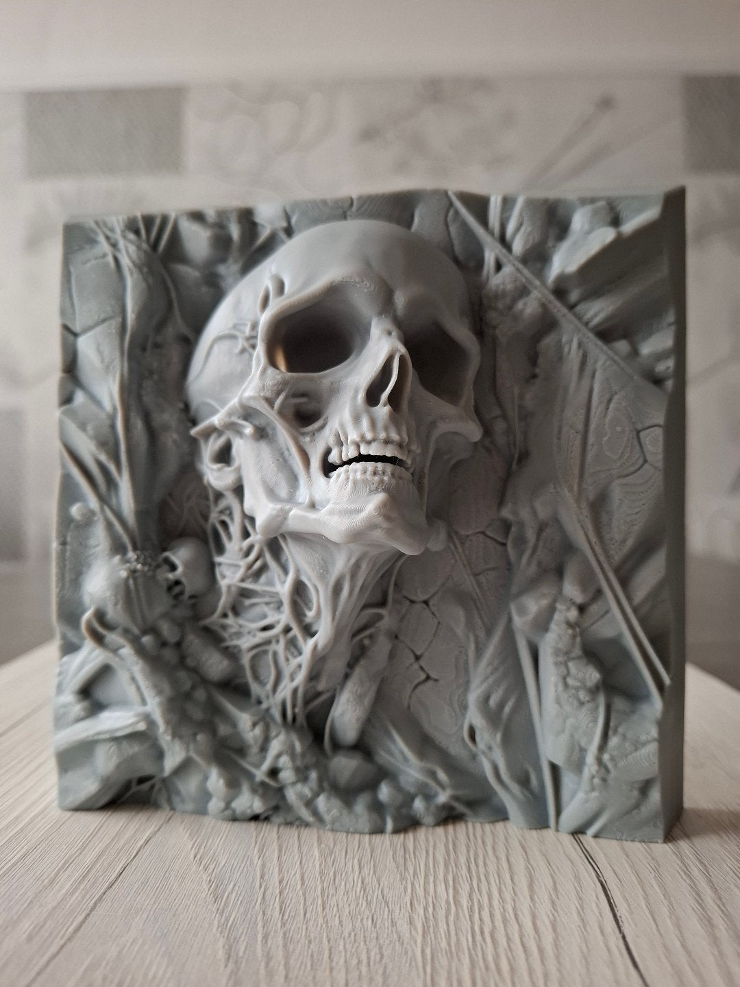3D-geprinte Skull Wand – Gothic, Ophalen of Verzenden, Nieuw, Fantasy