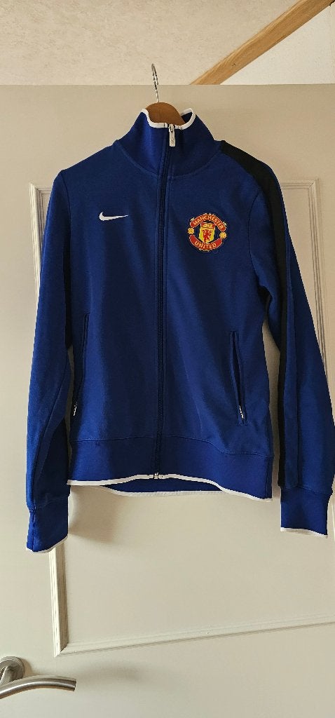 origineel blauw manchester united vest S, Maat S, Ophalen of Verzenden, Zo goed als nieuw, Trainingspak