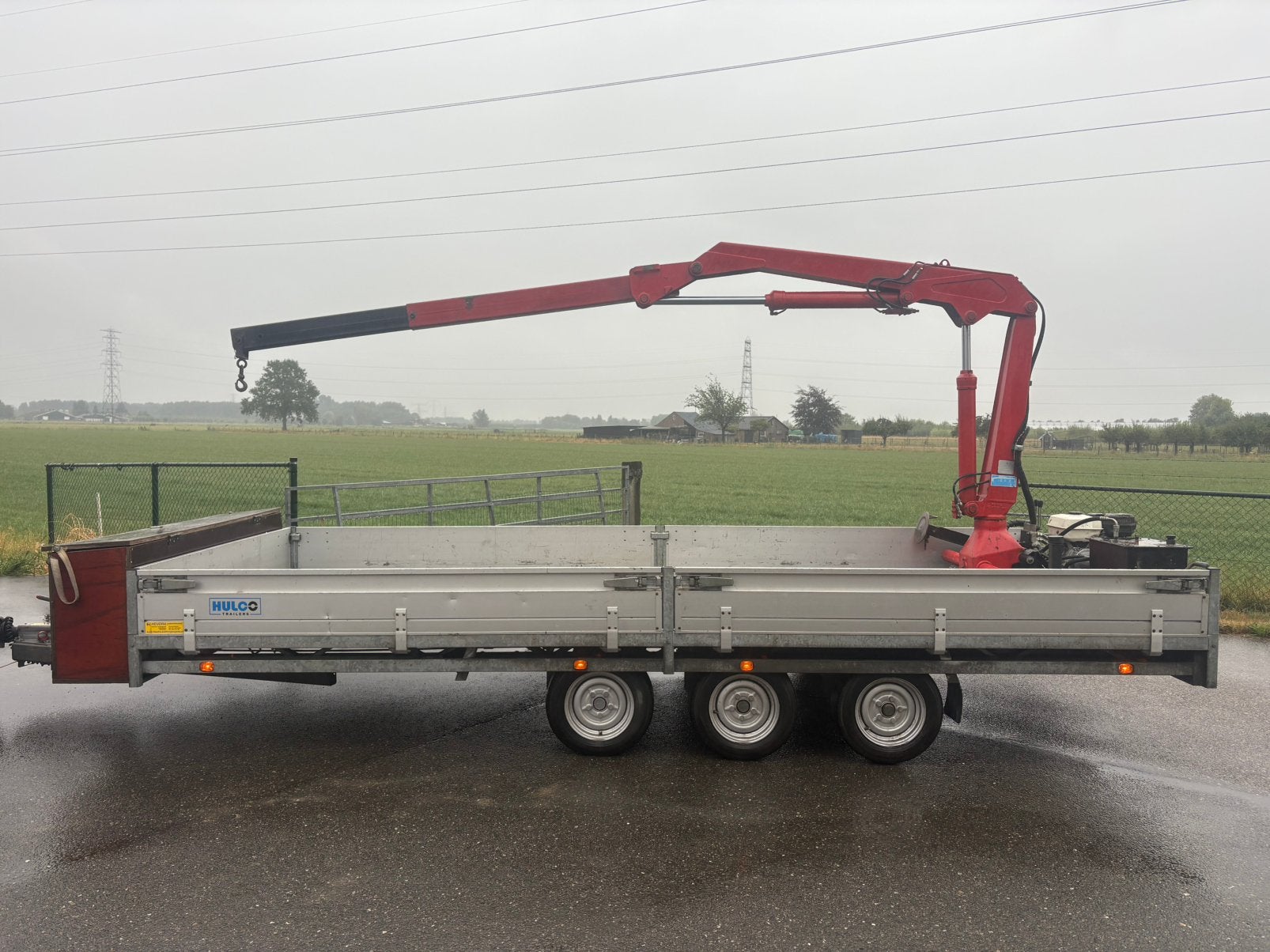 Aanhanger met laadkraan, Ophalen of Verzenden