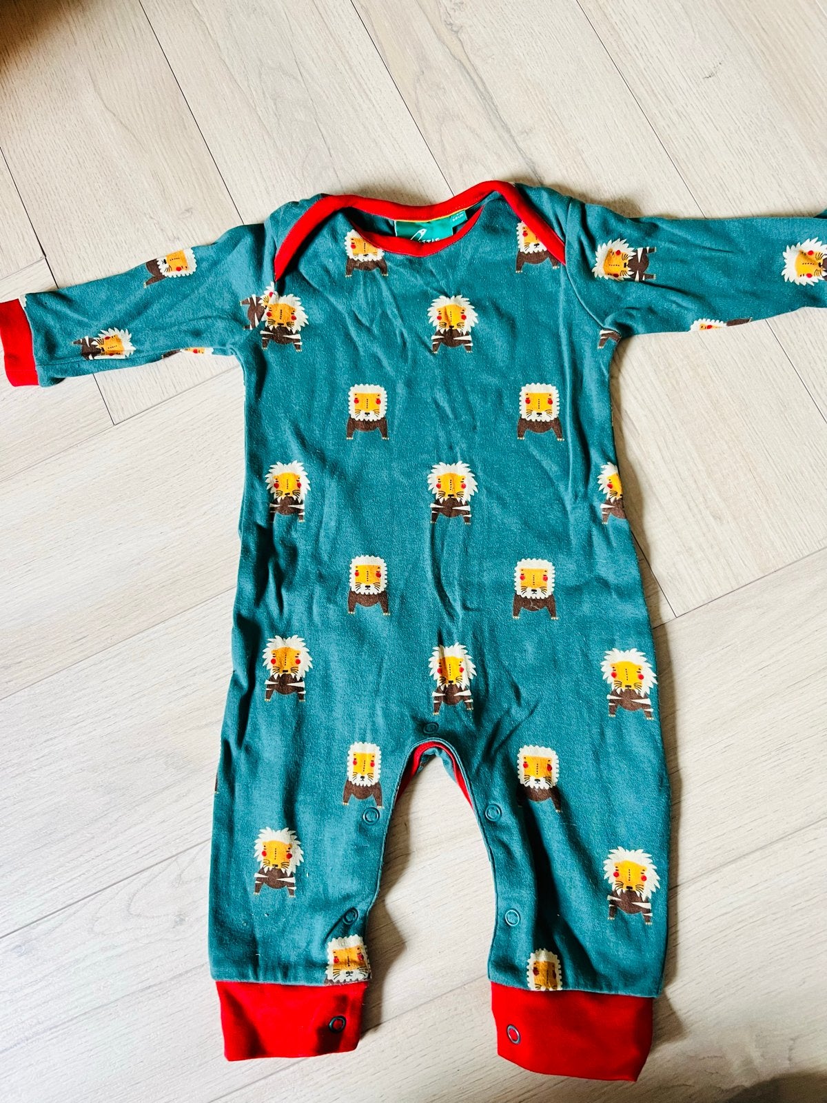 Little Green Radicals Romper met Leeuwenprint (3-6m), Ophalen of Verzenden, Zo goed als nieuw, Jongetje of Meisje, Pakje