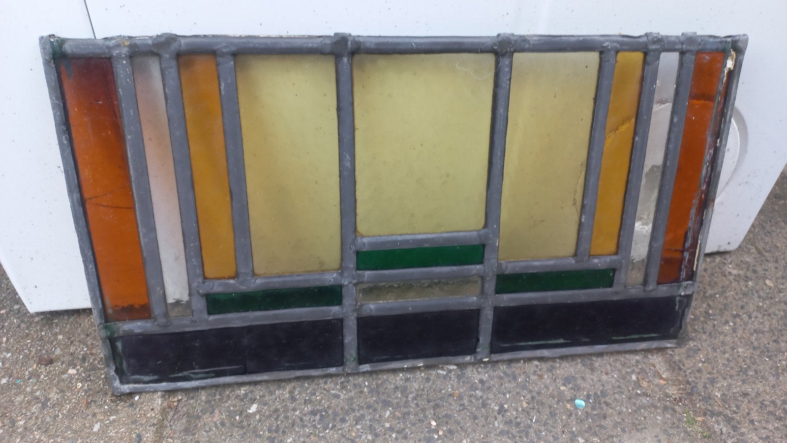 Glas in lood paneel, Doe-het-zelf en Verbouw, Glas en Ramen, Ophalen of Verzenden, Minder dan 80 cm, Glas in lood, Minder dan 80 cm