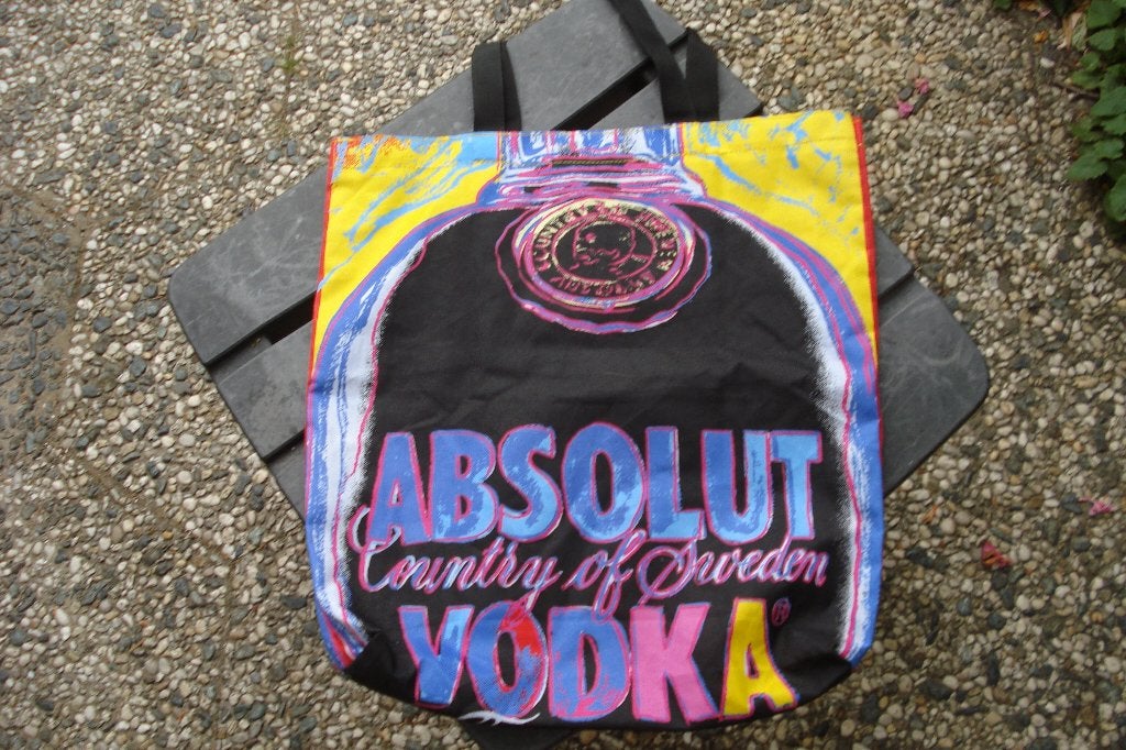 Andy Warhol draagtas, bag, stof,absolut vodka, Ophalen of Verzenden