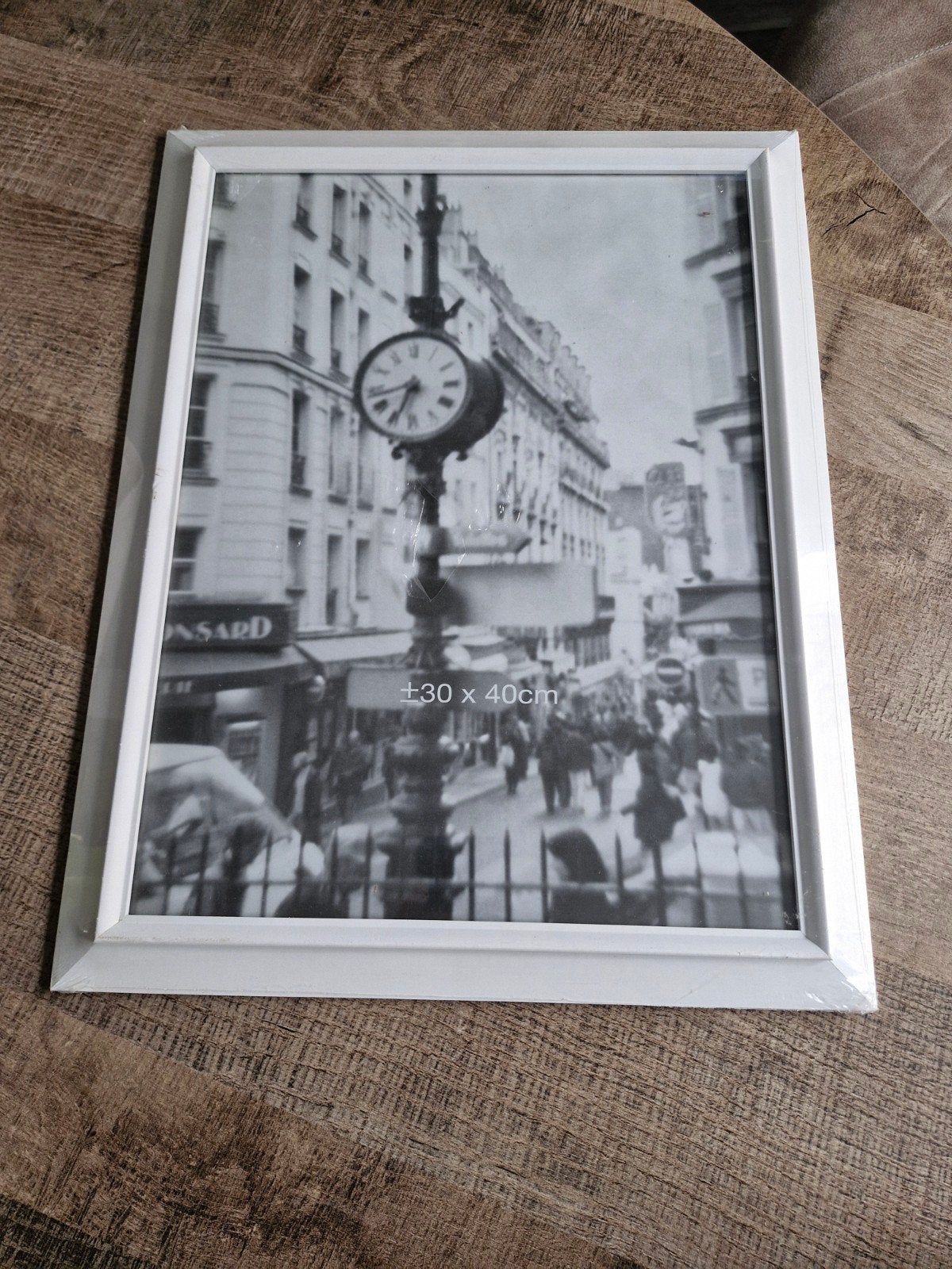 Fotolijst met Zwart-Wit Print (30x40cm), Huis en Inrichting, Woonaccessoires | Lijsten, 50 tot 75 cm, Nieuw, Ophalen of Verzenden