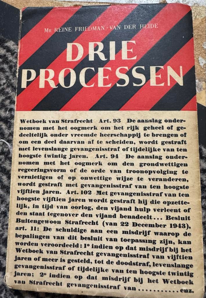 Drie Processen - Mr. Reine Friedman-van der Heide, Ophalen of Verzenden