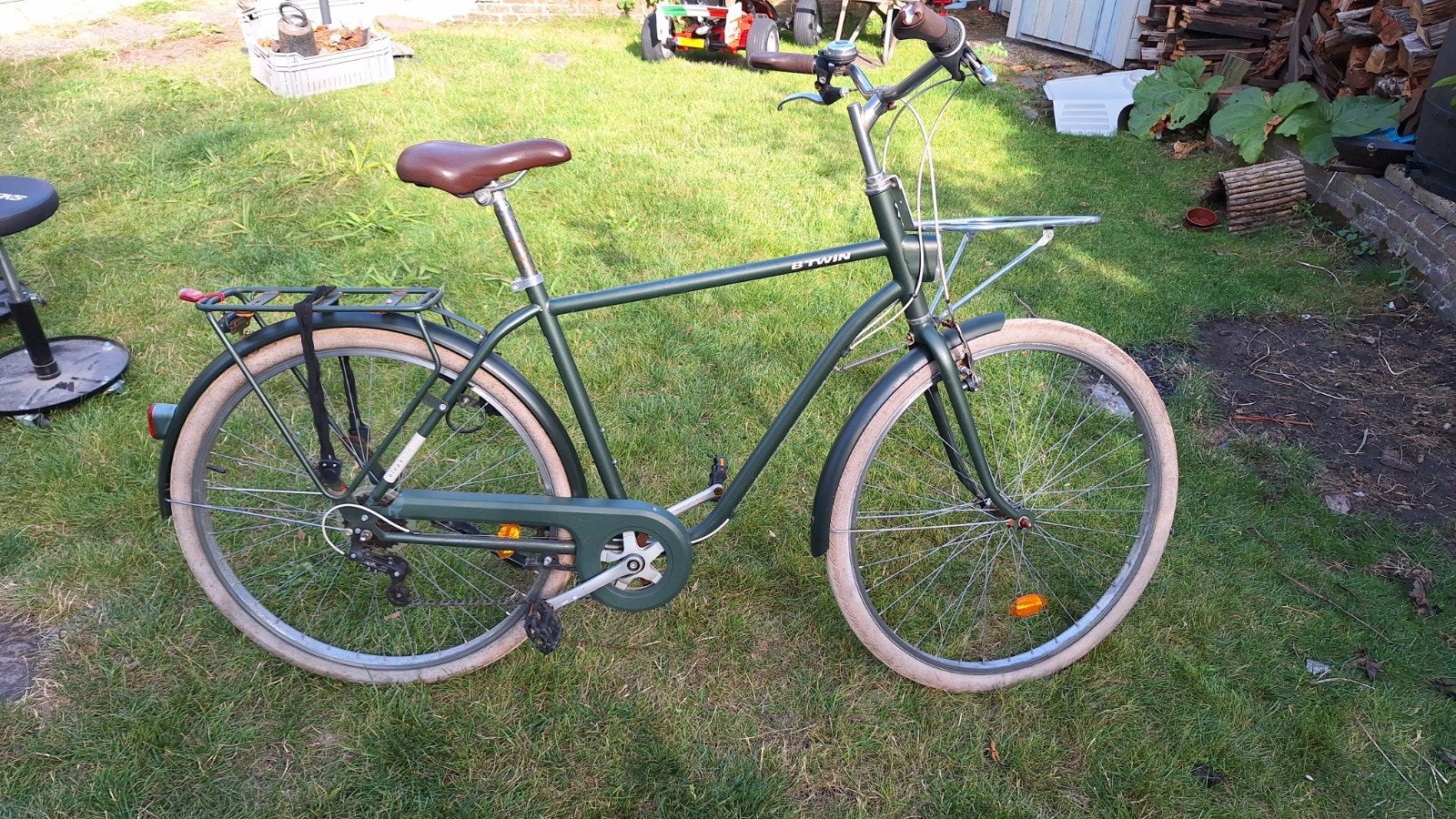 Elops 520 herenfiets L/XL (1.75-1.95m) - 5 versnellingen, Gebruikt, Velgrem, Versnellingen, 57 tot 61 cm