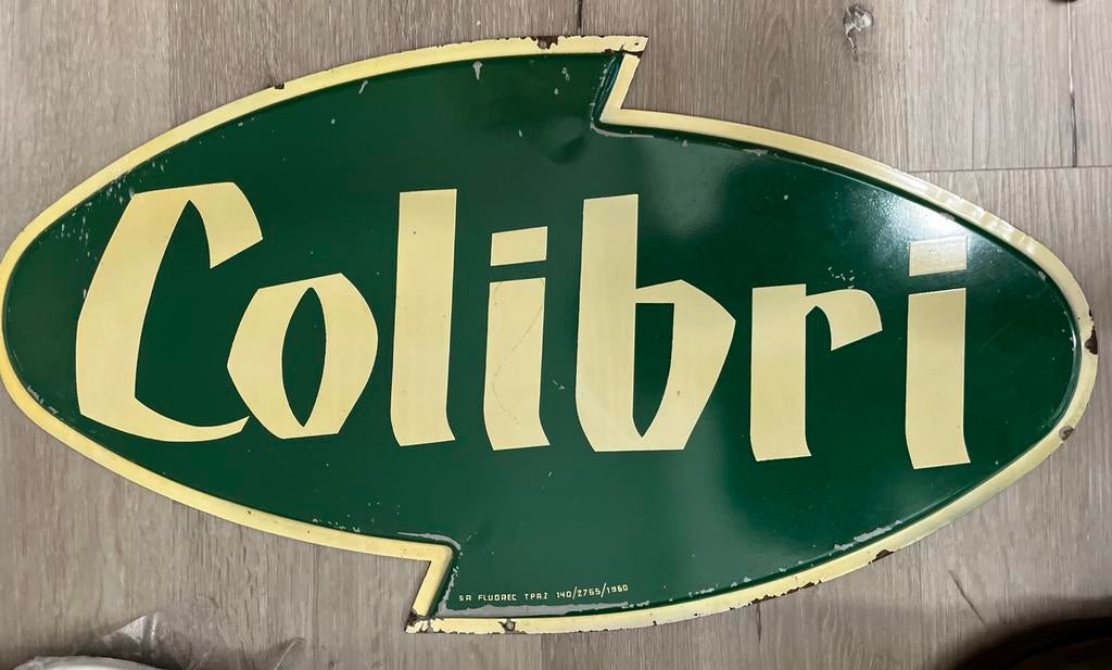 Oud Colibri Limonade Bord 1960, Verzamelen, Ophalen of Verzenden, Gebruikt, Reclamebord