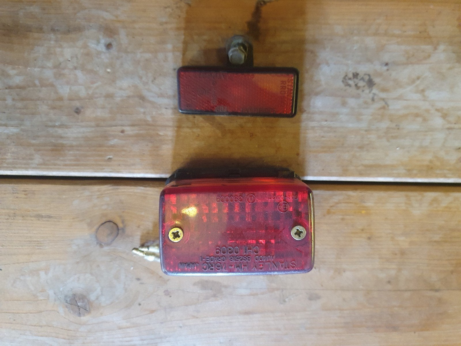 honda mt nsr origineel Stanley achterlicht en reflector, Ophalen, Zo goed als nieuw, Honda Stanley