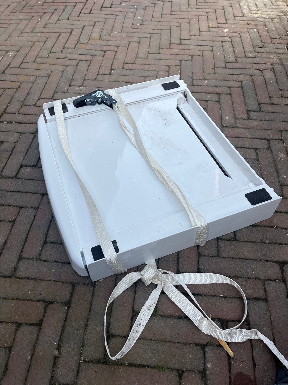 Tussenstuk wasmachine/droger met geluidsdemping, Ophalen, Gebruikt