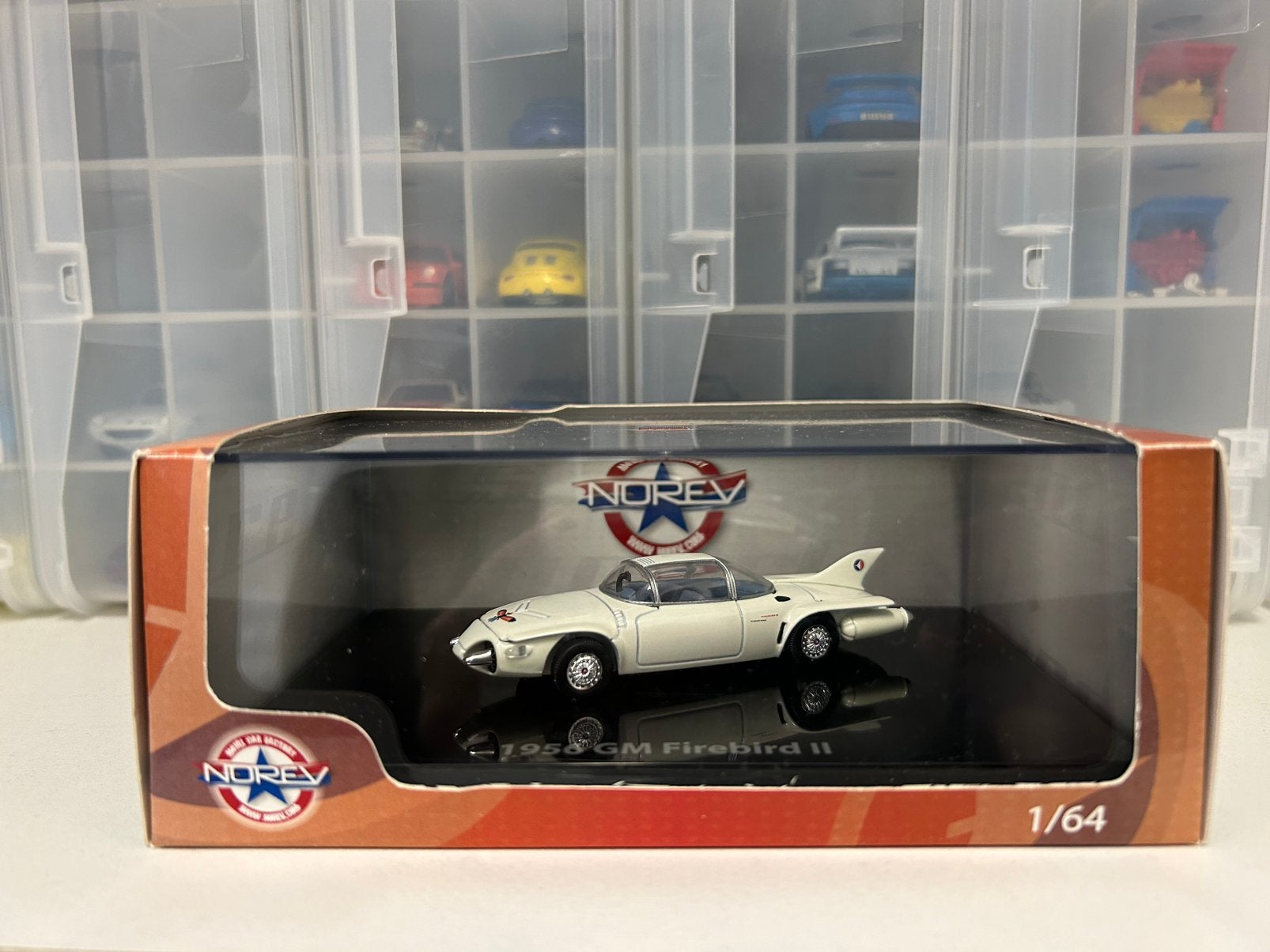 Norev 1956 GM Firebird II, schaal 1:64, Ophalen of Verzenden, Zo goed als nieuw, Auto