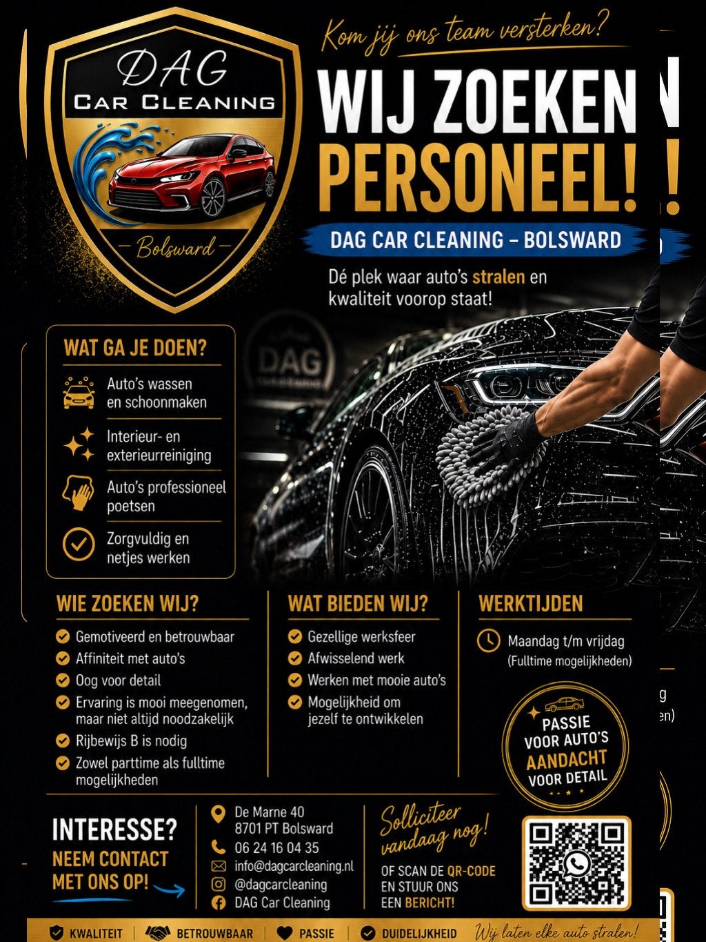 Gezocht Auto schoonmaker, Vacatures
