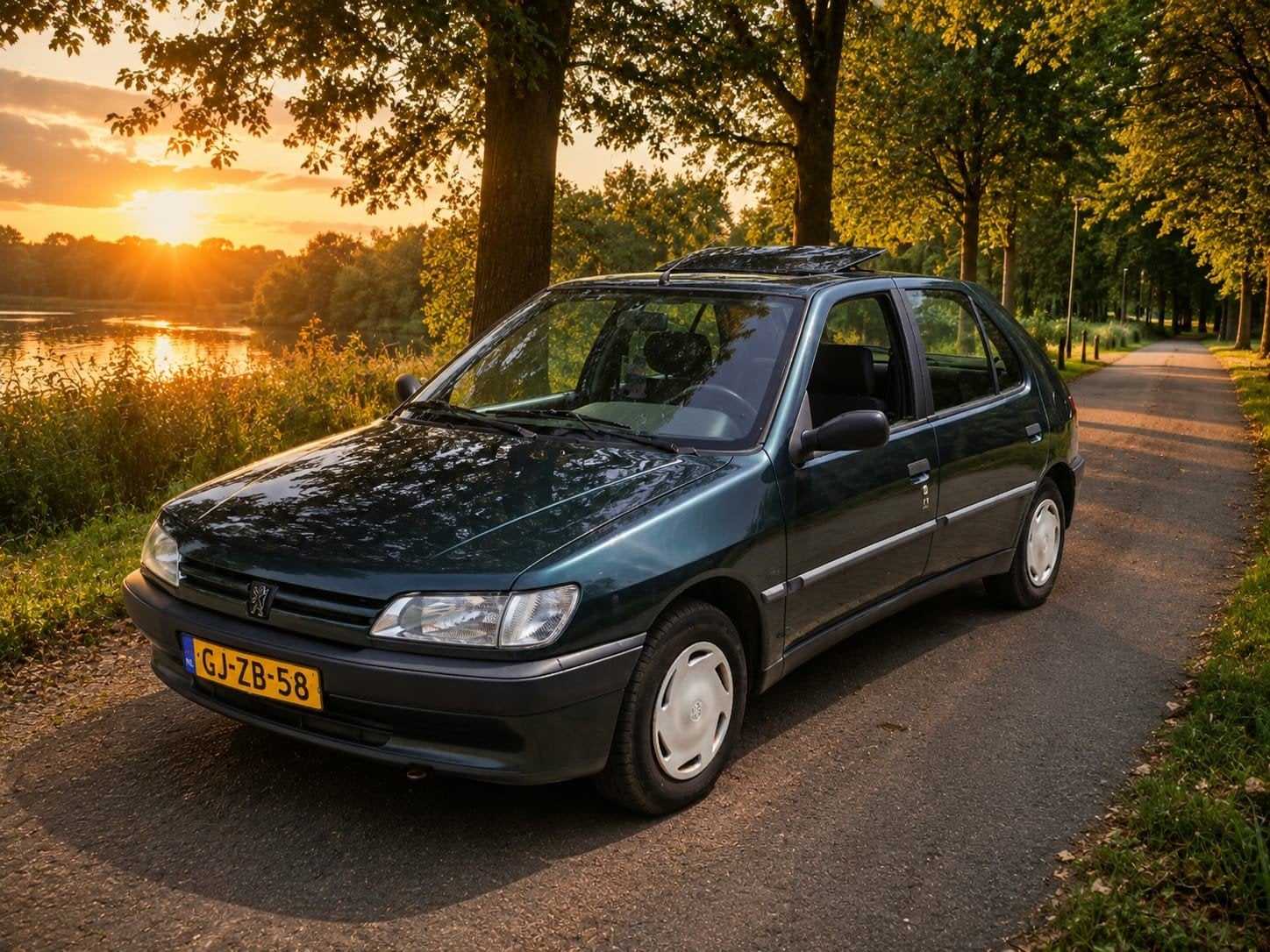 Klassieker! Peugeot 306 1.4 | Schuifdak | APK 08-2027, Auto's, Peugeot, Stof, Zwart, 4 cilinders, Origineel Nederlands