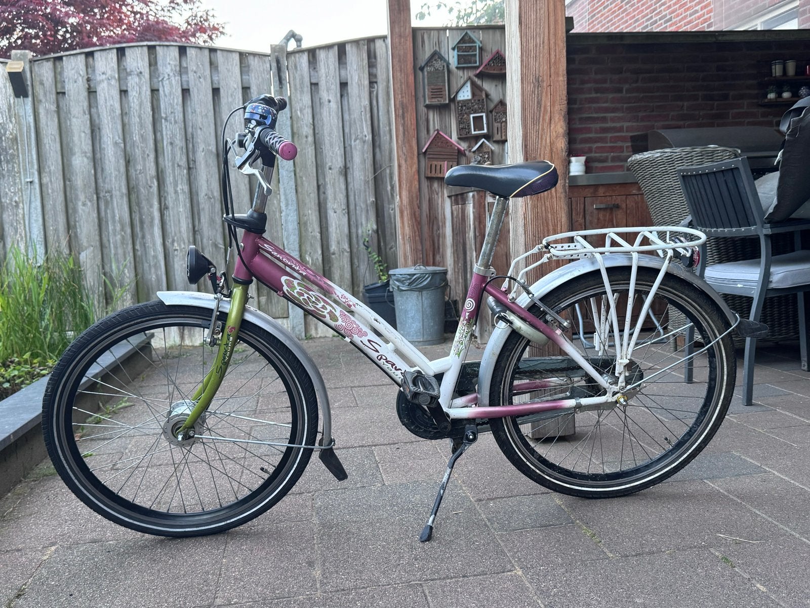 Sparta Young Meisjesfiets - 24 inch, Ophalen, Terugtraprem, Handrem, Gebruikt