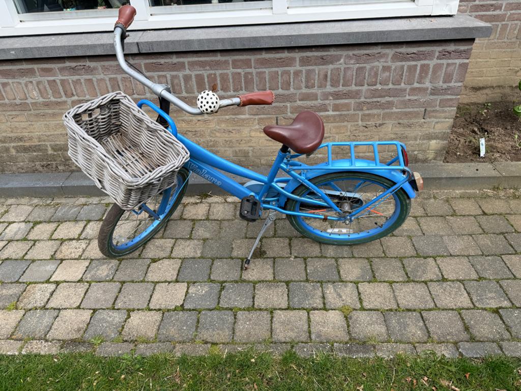 20 inch Volare kinderfiets met mandje en bagagedrager, Fietsen en Brommers, Ophalen, Gebruikt, Velgrem, 20 inch of meer