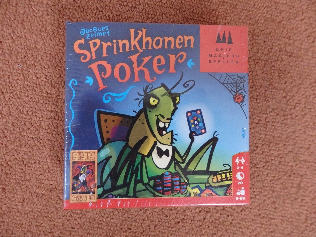 Sprinkhanen poker kaartspel, Een of twee spelers, Ophalen of Verzenden, Nieuw, 999 Games