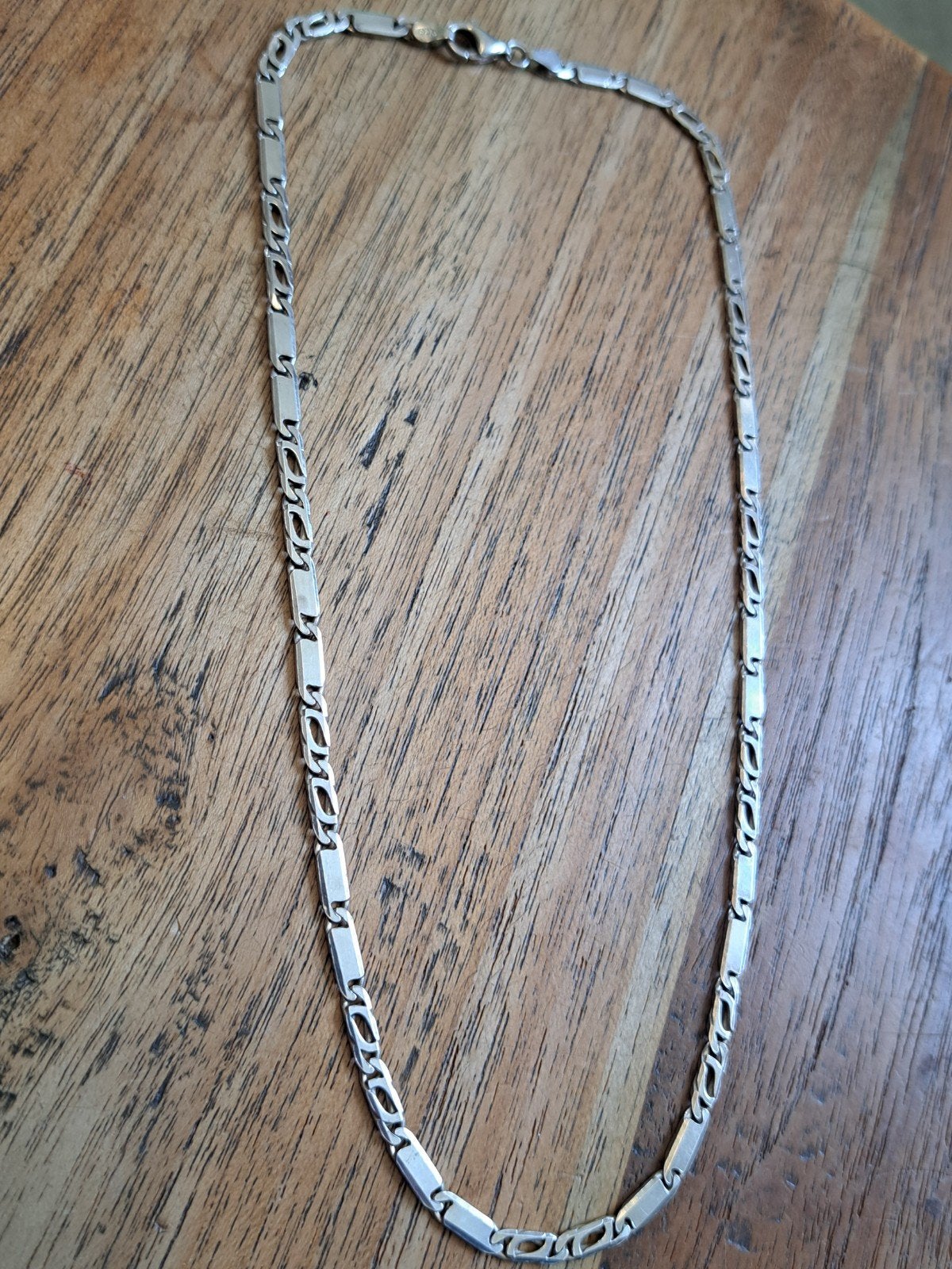Sterling zilveren ketting, Onbekend, Ophalen of Verzenden, Zo goed als nieuw, Onbekend