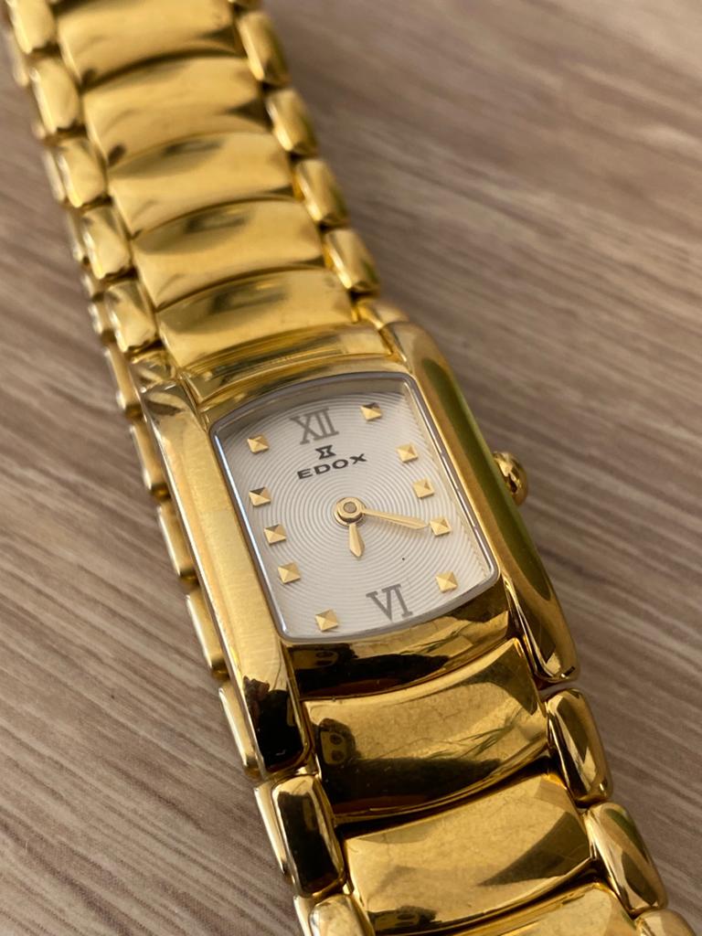 Edox dames horloge zgan, Overige merken, Staal, Staal, Polshorloge