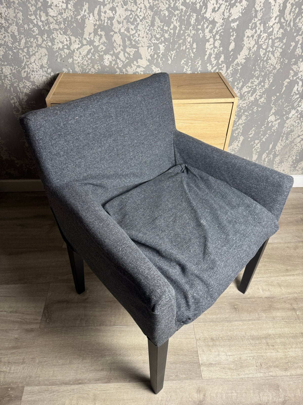 IKEA Marenas stoel - Grijs gestoffeerd, Ophalen, Gebruikt, Eén, Stof