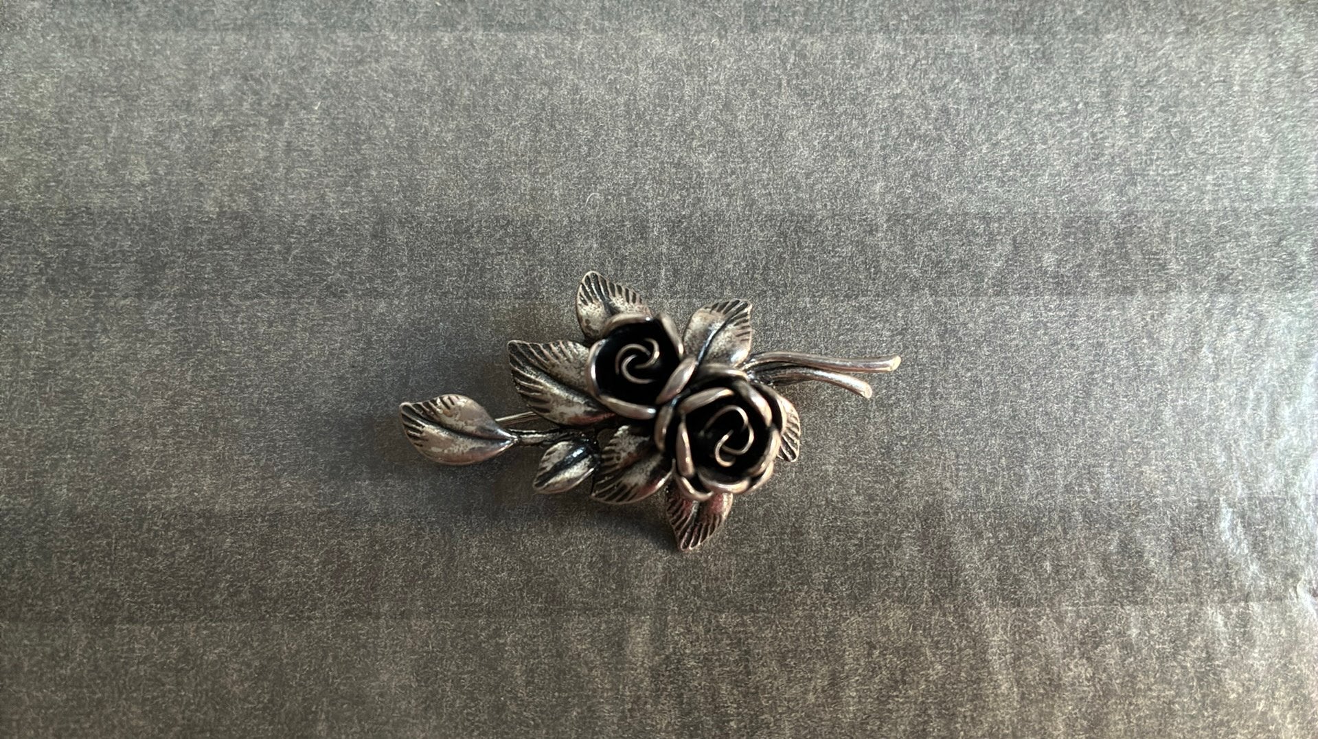 925 sterling zilver broche Teka Theodor Klotz, 4 tot 7 cm, Gebruikt, Ophalen of Verzenden, Zilver
