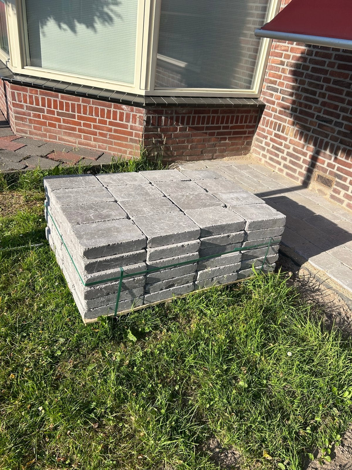 Nieuwe Trommelstenen 20x30x6 cm Antica taupe, Ophalen, Nieuw, 5 tot 10 m², Beton
