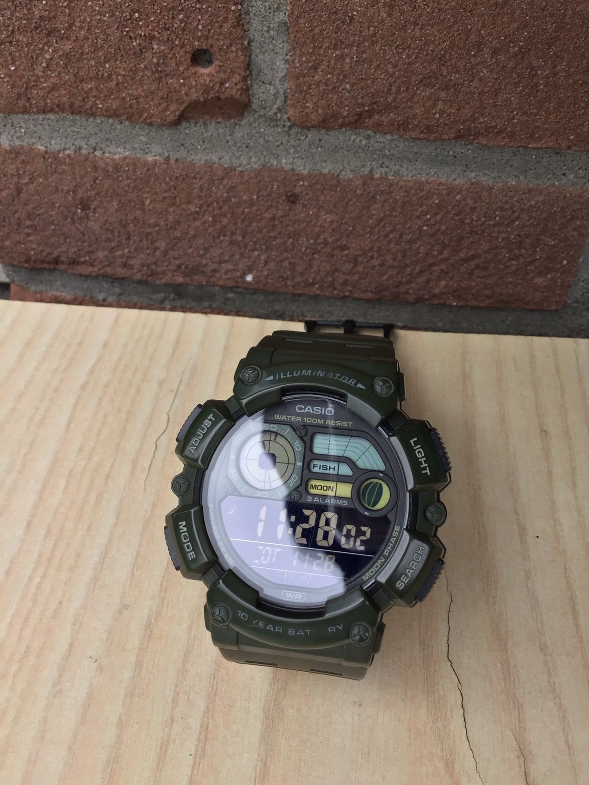Casio Horloge, Sieraden, Tassen en Uiterlijk, Horloges | Heren, Ophalen, Casio, Kunststof, Gebruikt