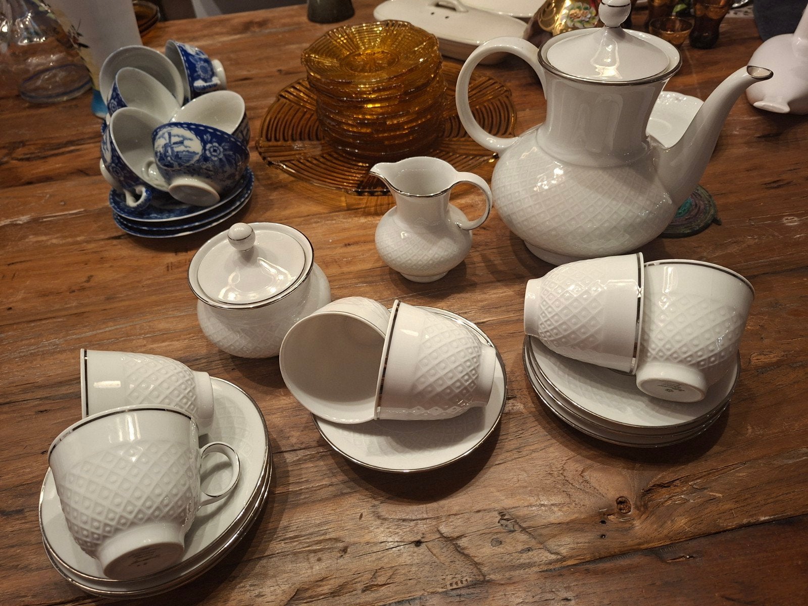 Prachtig porseleinen koffieservies - Schumann Bavaria, Antiek en Kunst, Ophalen of Verzenden