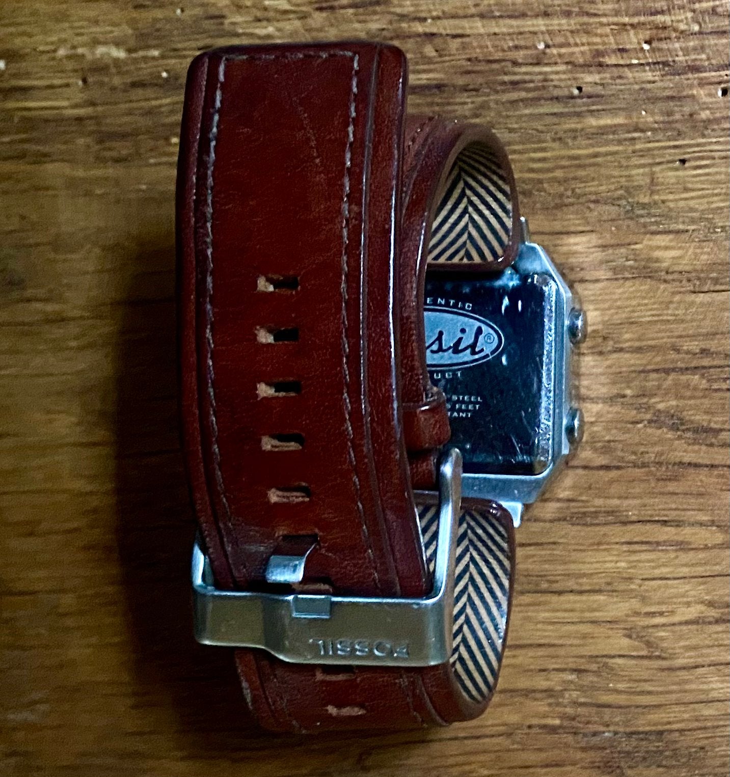 Fossil JR 9574, Polshorloge, Ophalen, Overige merken, Leer