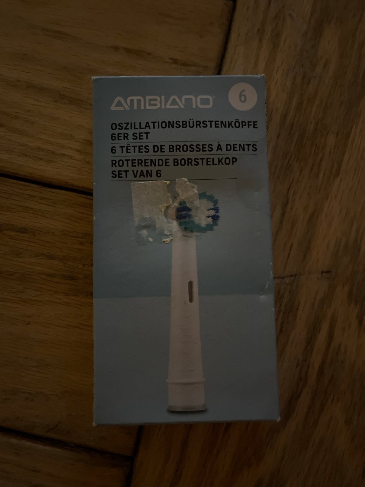 Ambiano Oscillerende Opzetborstels - 6 Stuks, Ophalen of Verzenden, Nieuw, Mondverzorging