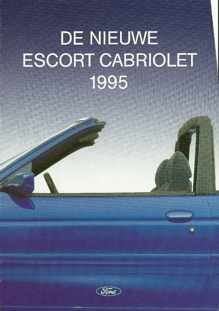 Ford Escort cabriolet folder, Ophalen of Verzenden, Gelezen, Ford