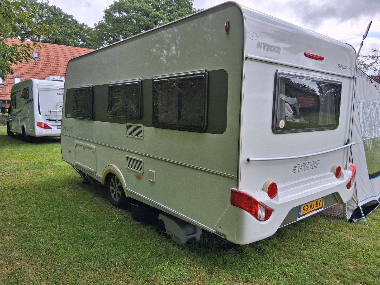 Te koop Hymer Eriba  Conga 465 2012, Caravans en Kamperen, Caravans, Rondzit, Frans bed, Particulier, 6 tot 7 meter