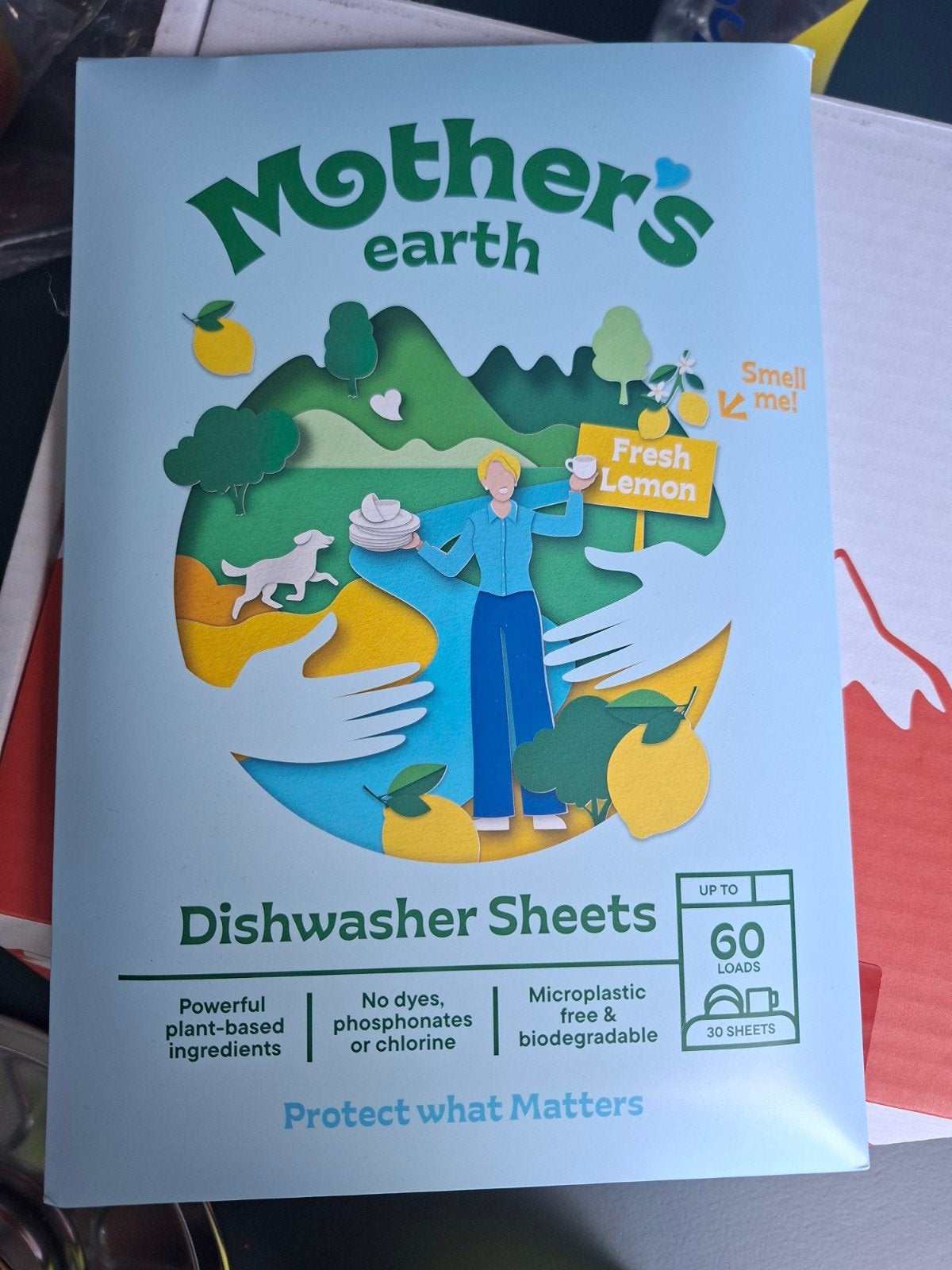 Mother's Earth Afwasmachine Sheets Fresh Lemon 30 stuks, Overige typen, Nieuw, Ophalen of Verzenden, Meerkleurig