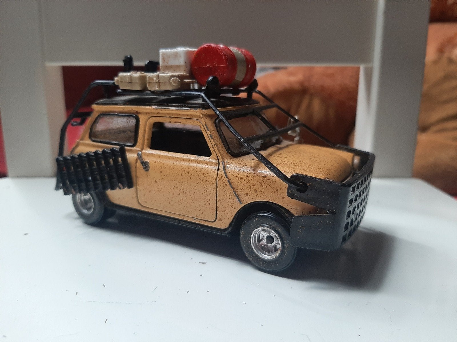 Polistil Mini Cooper Mato Grosso 1:25 (ca. 1975), Ophalen of Verzenden, Gebruikt, Auto