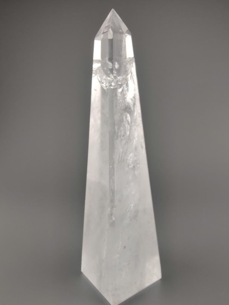 Bergkristal obelisk, Ophalen of Verzenden, Mineraal